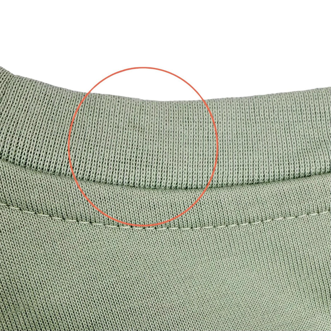 美品▲HERMES エルメス コットン100％ サドルステッチデザイン ショートスリーブ 半袖Ｔシャツ グリーン M イタリア製 正規品 メンズ