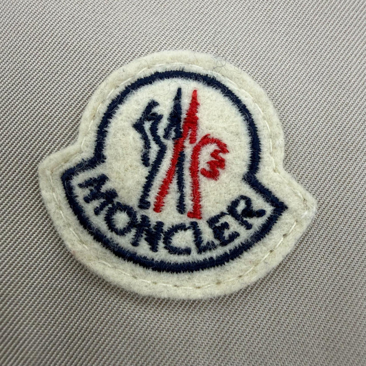 美品☆MONCLER モンクレール C20934987715 VERONICA ロゴワッペン・フォックスファー・フード付 ダウンコート 1 ベージュ レディース