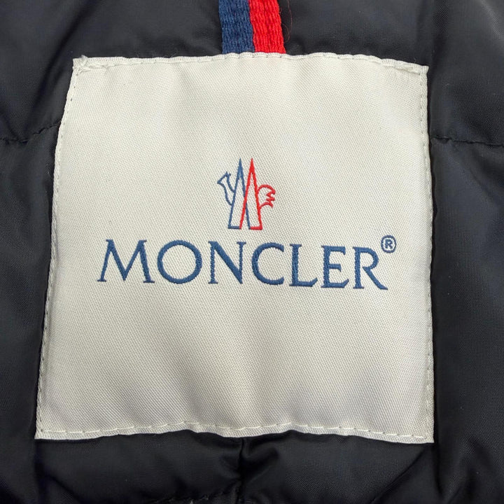 美品☆MONCLER モンクレール C20934987715 VERONICA ロゴワッペン・フォックスファー・フード付 ダウンコート 1 ベージュ レディース