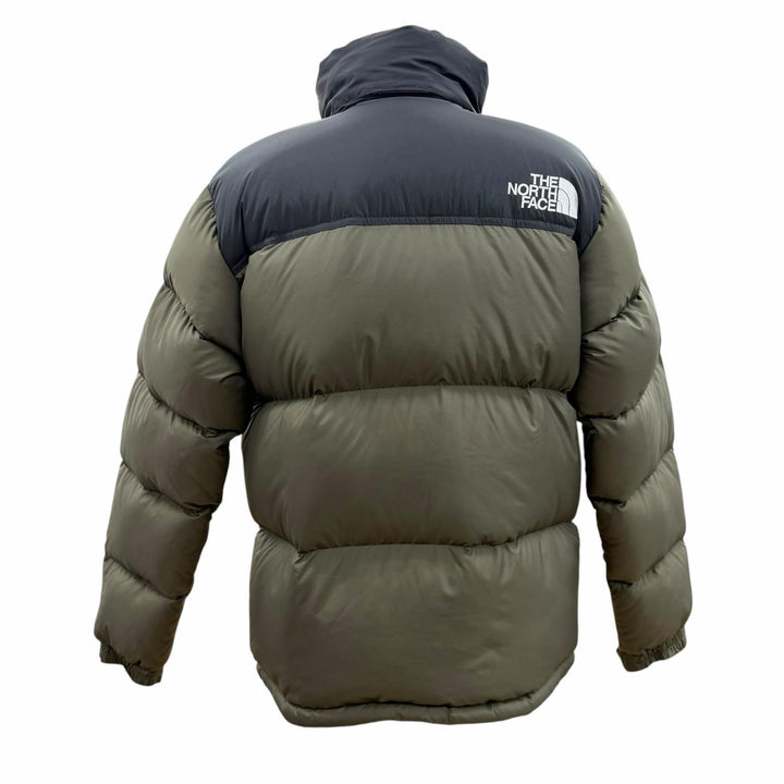 美品▼THE NORTH FACE ザ・ノースフェイス ND92335 Nuptse Jacket ロゴ刺繍 フード入り ポケッタブル仕様 ZIP ダウンジャケット M 正規品