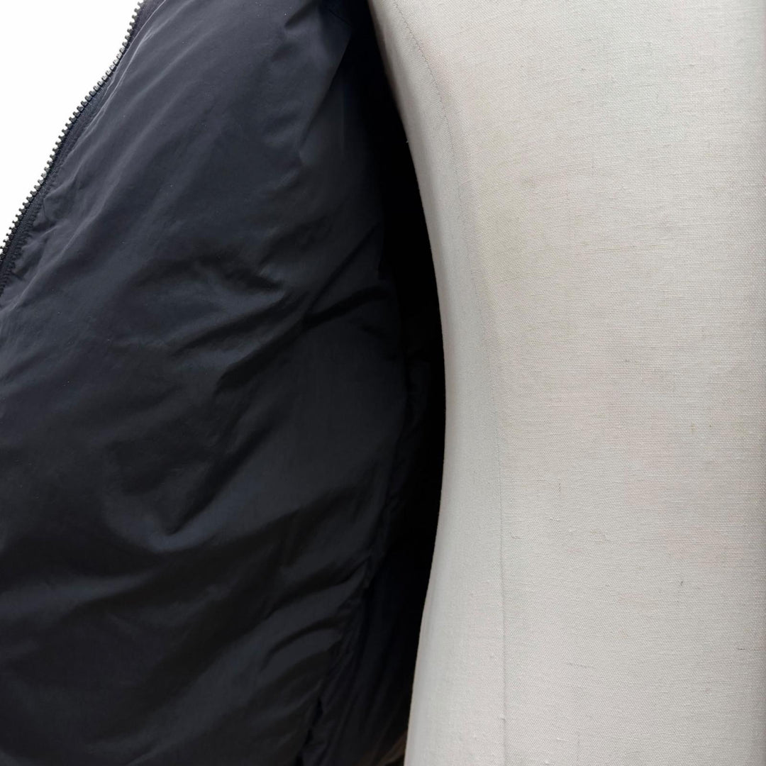 美品▼THE NORTH FACE ザ・ノースフェイス ND92335 Nuptse Jacket ロゴ刺繍 フード入り ポケッタブル仕様 ZIP ダウンジャケット M 正規品