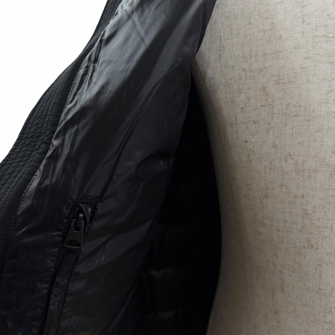 極美品□MACKAGE マッカージュ 25AW BERGEN ベルゲン フーデッド ダウンジャケット ブラック 40 正規品 メンズ ガーメント・ハンガー付き