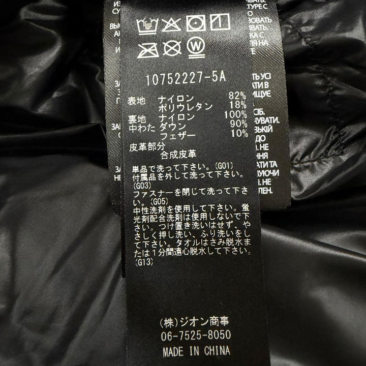 極美品□MACKAGE マッカージュ 25AW BERGEN ベルゲン フーデッド ダウンジャケット ブラック 40 正規品 メンズ ガーメント・ハンガー付き