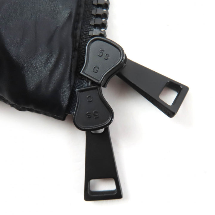 美品☆MONCLER モンクレール 21-22AW SANGATTE ロゴワッペン付 ZIP UP ダウンジャケット ブラック 3 正規品　レディース