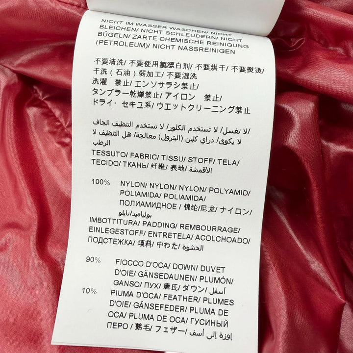 極美品□TATRAS タトラス 22AW MTAT22A4562-D BELBO ベルボ ロゴワッペン フーデッド ZIPUP ダウンジャケット レッド 01 正規品 メンズ