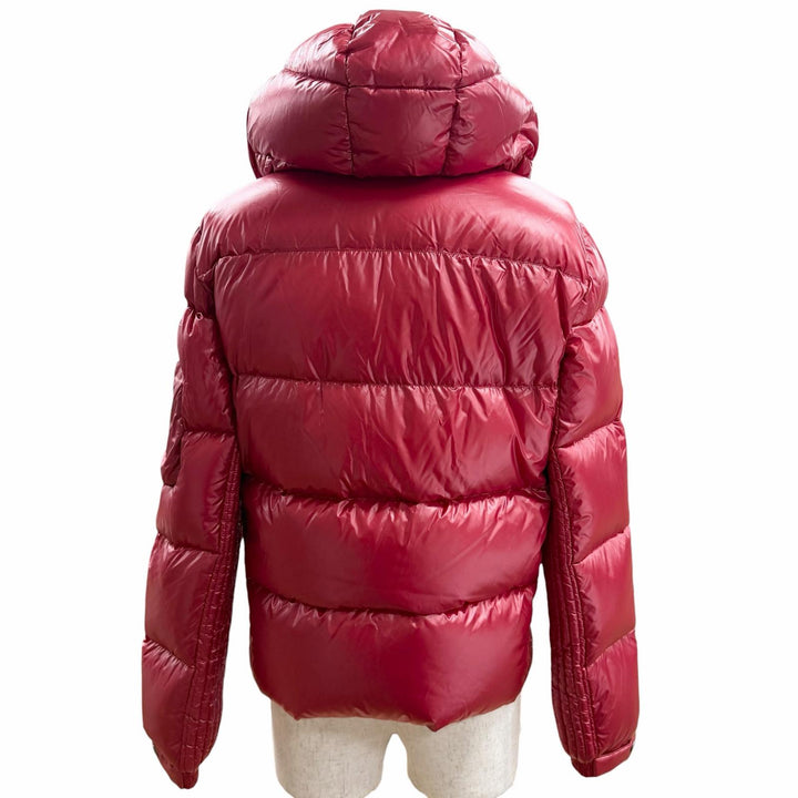 極美品□TATRAS タトラス 22AW MTAT22A4562-D BELBO ベルボ ロゴワッペン フーデッド ZIPUP ダウンジャケット レッド 01 正規品 メンズ