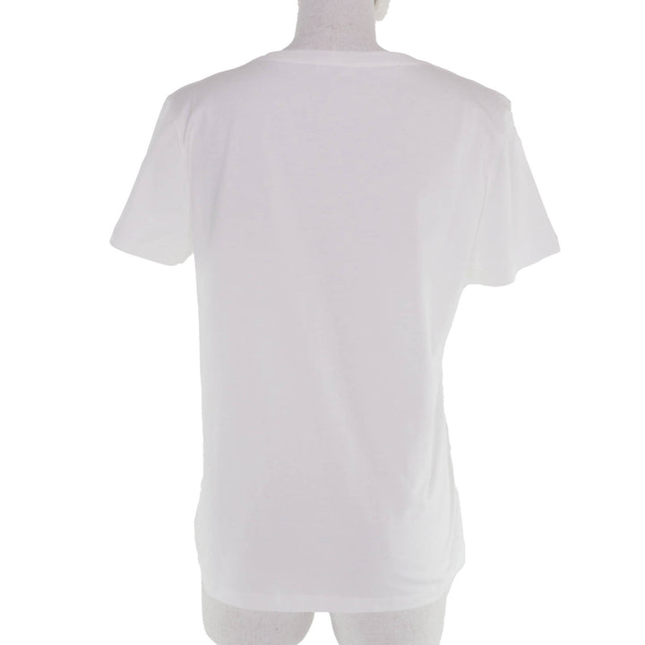 極美品☆CELINE セリーヌ 2X45C671Q コットン100％ トリオンフ刺繡 半袖Ｔシャツ ホワイト S イタリア製 正規品 レディース