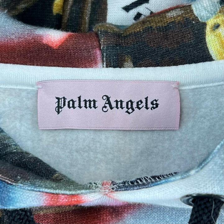 未使用品▲PALM ANGELS パームエンジェルス PMBB051S19577001 コットン100% イーグル 星条旗 パーカー マルチカラー S 伊製 正規品 メンズ