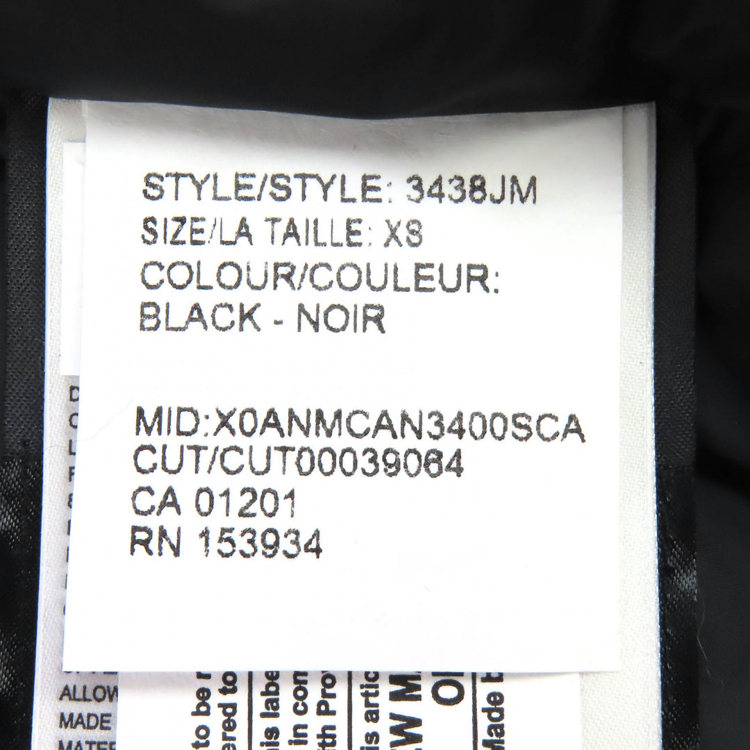 未使用品△CANADA GOOSE カナダグース JASPER PARKA ジャスパー ロゴワッペン ファー付 フーデッド ダウンジャケット ブラック XS 正規品