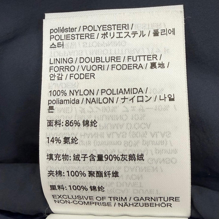 美品▼ARC TERYX アークテリクス 25AW X000009895 Epsilon Down Hoody ロゴ刺繍 フーデッド ZIPUP ダウンジャケット ネイビー M 正規品