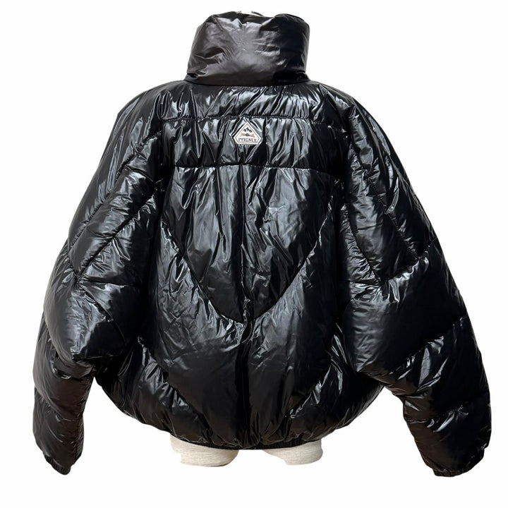 未使用品★Pyrenex ピレネックス HWK020 WILLOW ウィロー ロゴワッペン付 ダウンジャケット ブラック 40 ブルガリア製 レディース