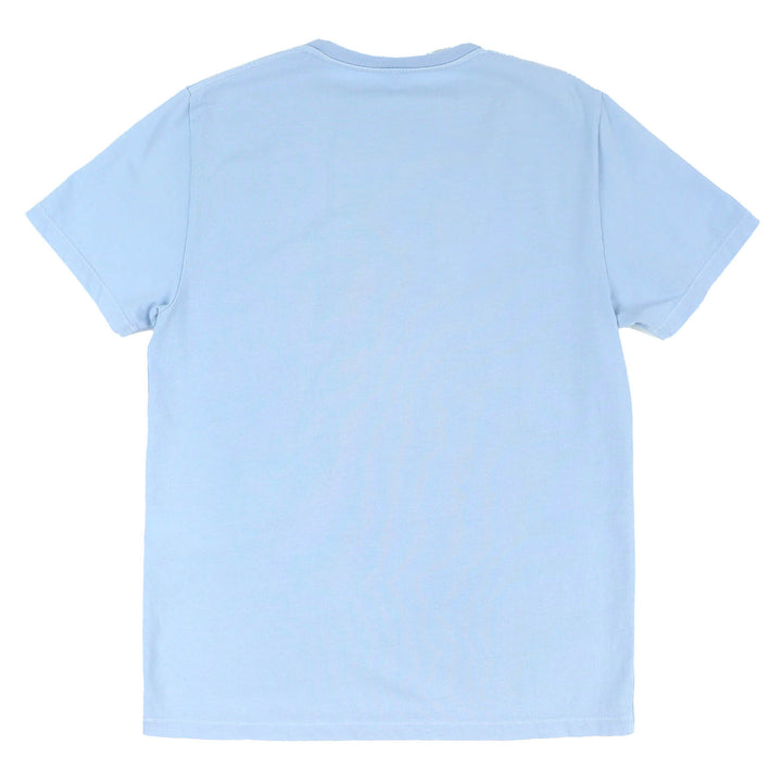 美品△LOEWE ロエベ H526Y22XA4 コットン100% ロゴ アナグラム レター刺繍 クルーネック 半袖Ｔシャツ ライトブルー XS イタリア製 正規品