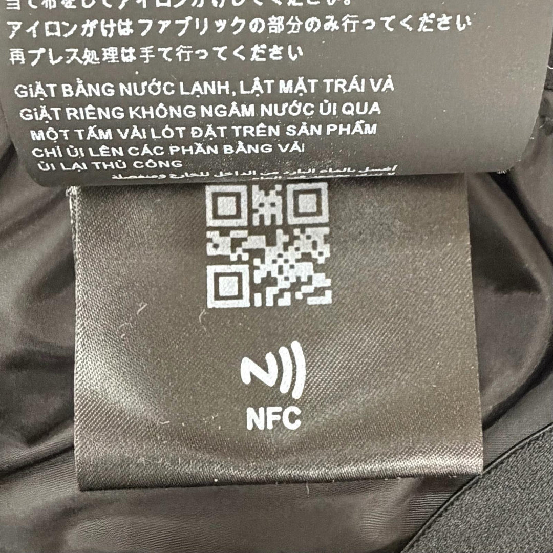 極美品◇PRADA プラダ 2022年製 22Y887 RE-NYLON ロゴ入り ロングパンツ ワイドパンツ ブラック 38S イタリア製 正規品 レディース