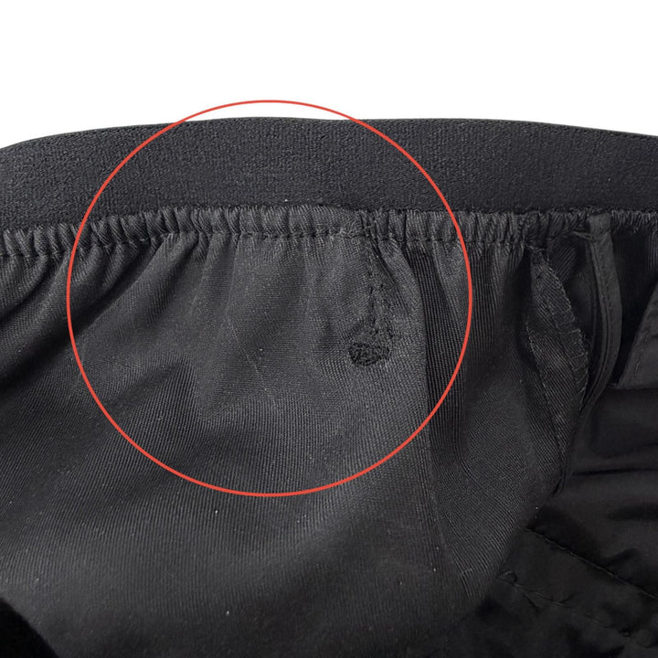 極美品◇PRADA プラダ 2022年製 22Y887 RE-NYLON ロゴ入り ロングパンツ ワイドパンツ ブラック 38S イタリア製 正規品 レディース