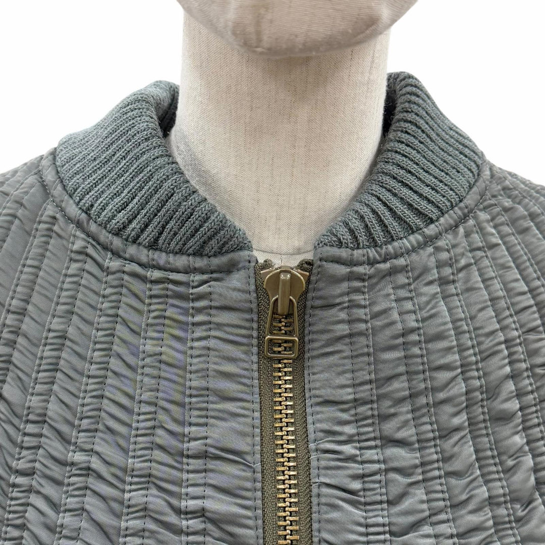 美品◇JUNYA WATANABE ジュンヤワタナベ 22AW JJ-C027 MA-1 Bomber Dress パフスリーブ オーバーサイズ ドレスコート カーキ S 正規品