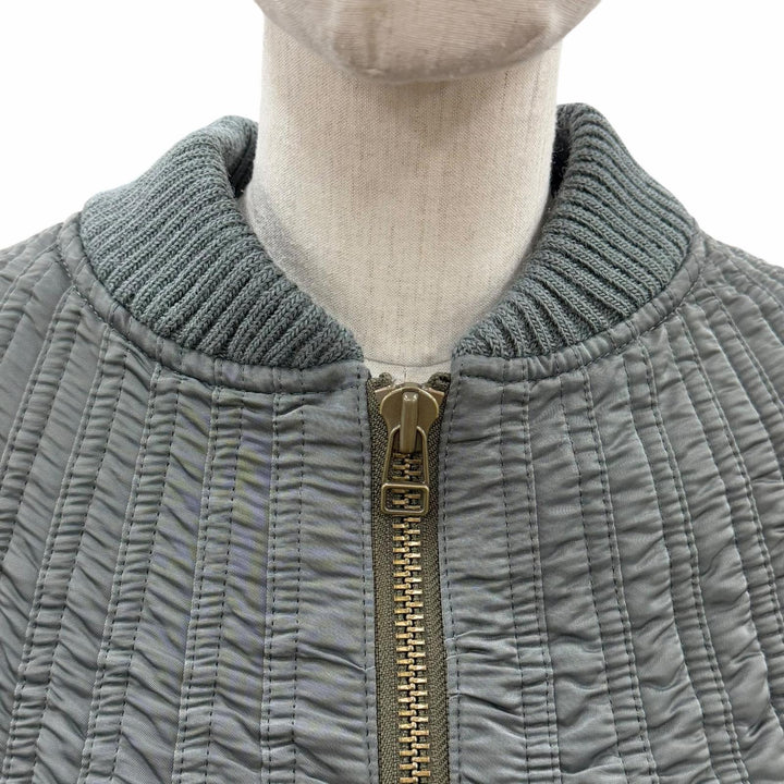 美品◇JUNYA WATANABE ジュンヤワタナベ 22AW JJ-C027 MA-1 Bomber Dress パフスリーブ オーバーサイズ ドレスコート カーキ S 正規品
