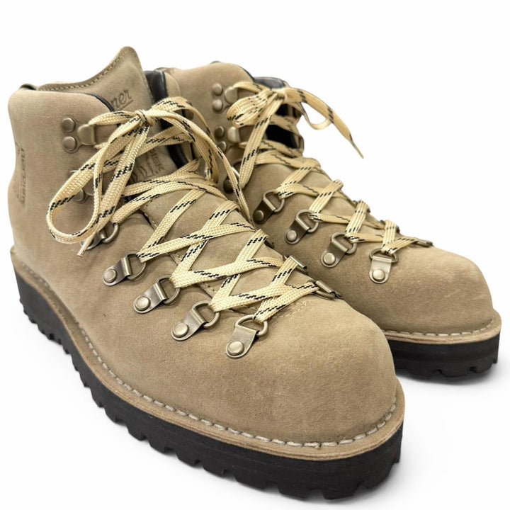 極美品□Danner ダナー D210050 MOUNTAIN LIGHT スウェードレザー NORDISK ノルディスク トレッキングブーツ ベージュ 8 日本製 箱付き