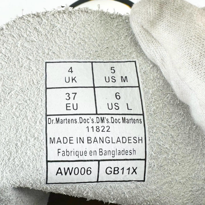 未使用品▲Dr.Martens ドクターマーチン 11822100 1460 イエローステッチ 8ホール ブーツ ホワイト ブラック UK4 レディース 箱付き