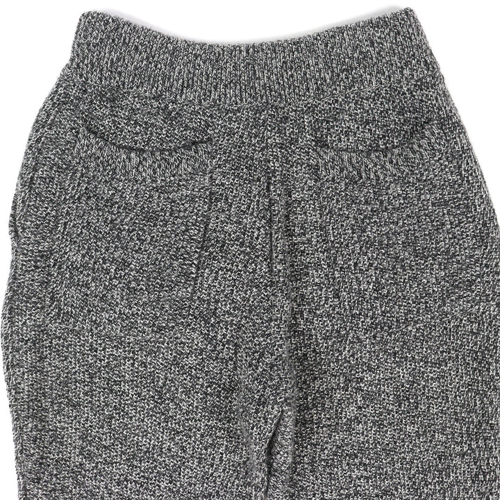 極美品△DIOR ディオール オム 293M130CT363 カシミヤ100％ ロゴワッペン ニットスウェット パンツ グレー S イタリア製 正規品 メンズ