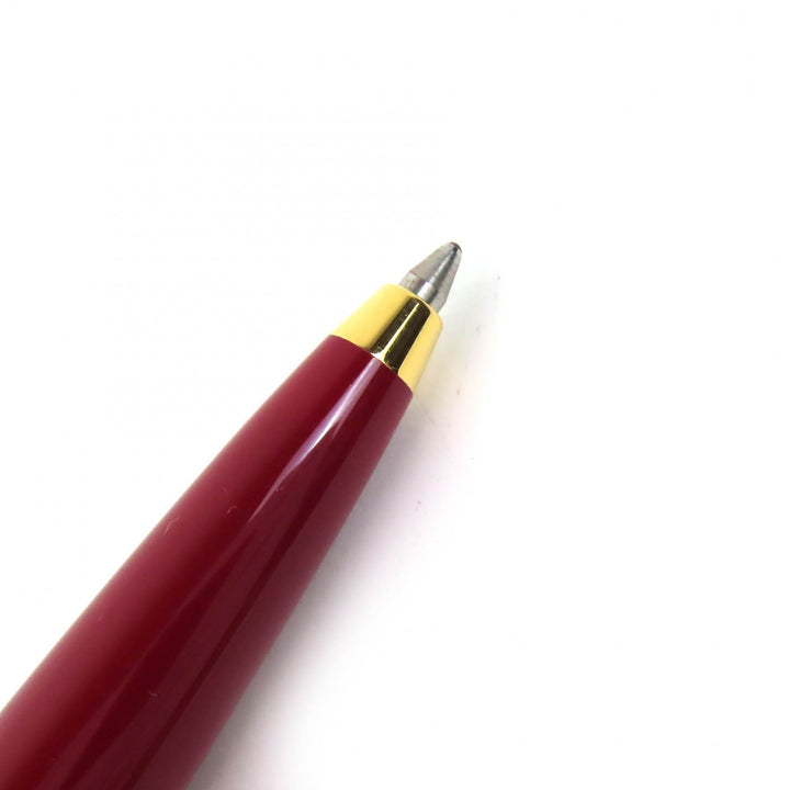 美品△Cartier カルティエ ディアボロ ドゥ カルティエ ツイスト式 ボールペン ボルドー ゴールド 希少カラー 箱付き 仏製 筆記確認済み
