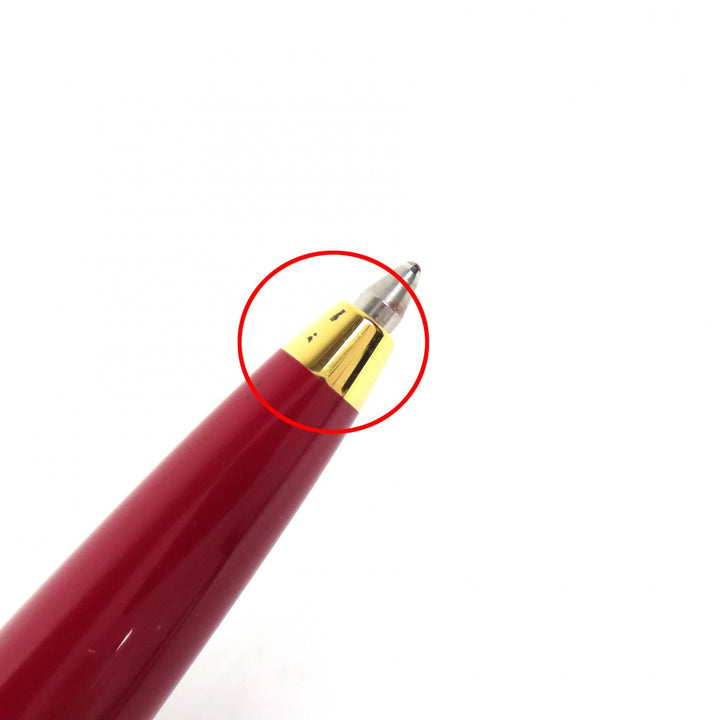 美品△Cartier カルティエ ディアボロ ドゥ カルティエ ツイスト式 ボールペン ボルドー ゴールド 希少カラー 箱付き 仏製 筆記確認済み