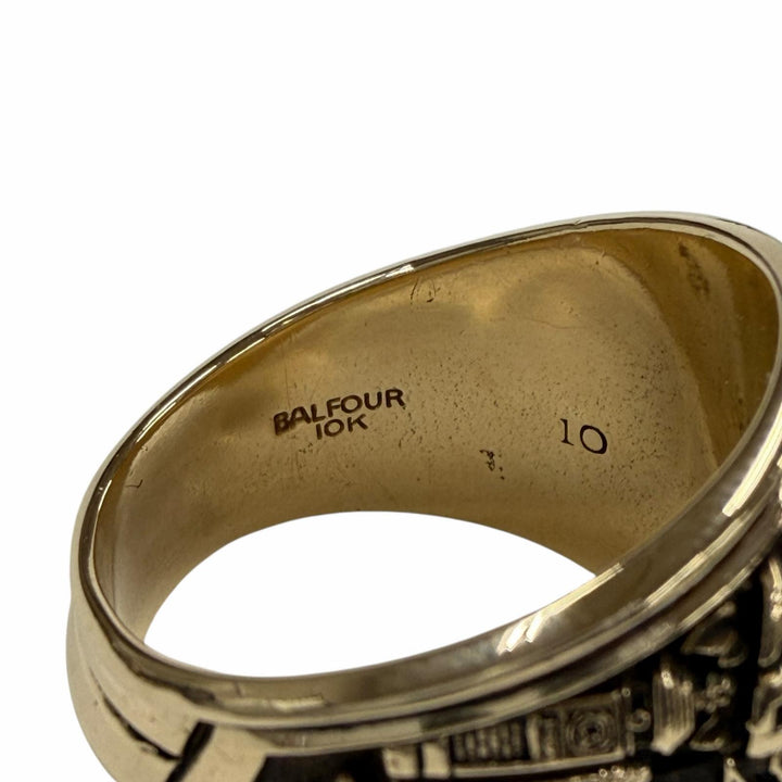 美品▼BALFOUR バルフォア ヴィンテージ 1972年製 BROWN UNIVERSITY 10K 1764年設立 リング 指輪 ゴールド JP20号 総重量24.51g メンズ