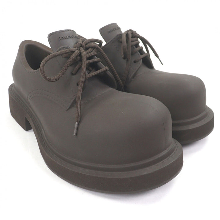 極美品□BALENCIAGA バレンシアガ 23AW 717805 STEROID DERBY レースアップ ステロイドダービーシューズ 茶色 42 イタリア製 メンズ