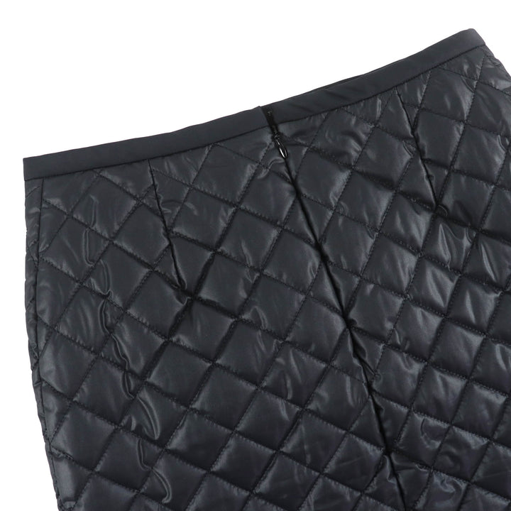 極美品☆LOUIS VUITTON ルイヴィトン 23AW 中綿入り キルティングスカート タイトスカート ブラック 34 イタリア製 正規品 レディース