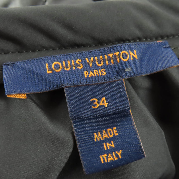 極美品☆LOUIS VUITTON ルイヴィトン 23AW 中綿入り キルティングスカート タイトスカート ブラック 34 イタリア製 正規品 レディース