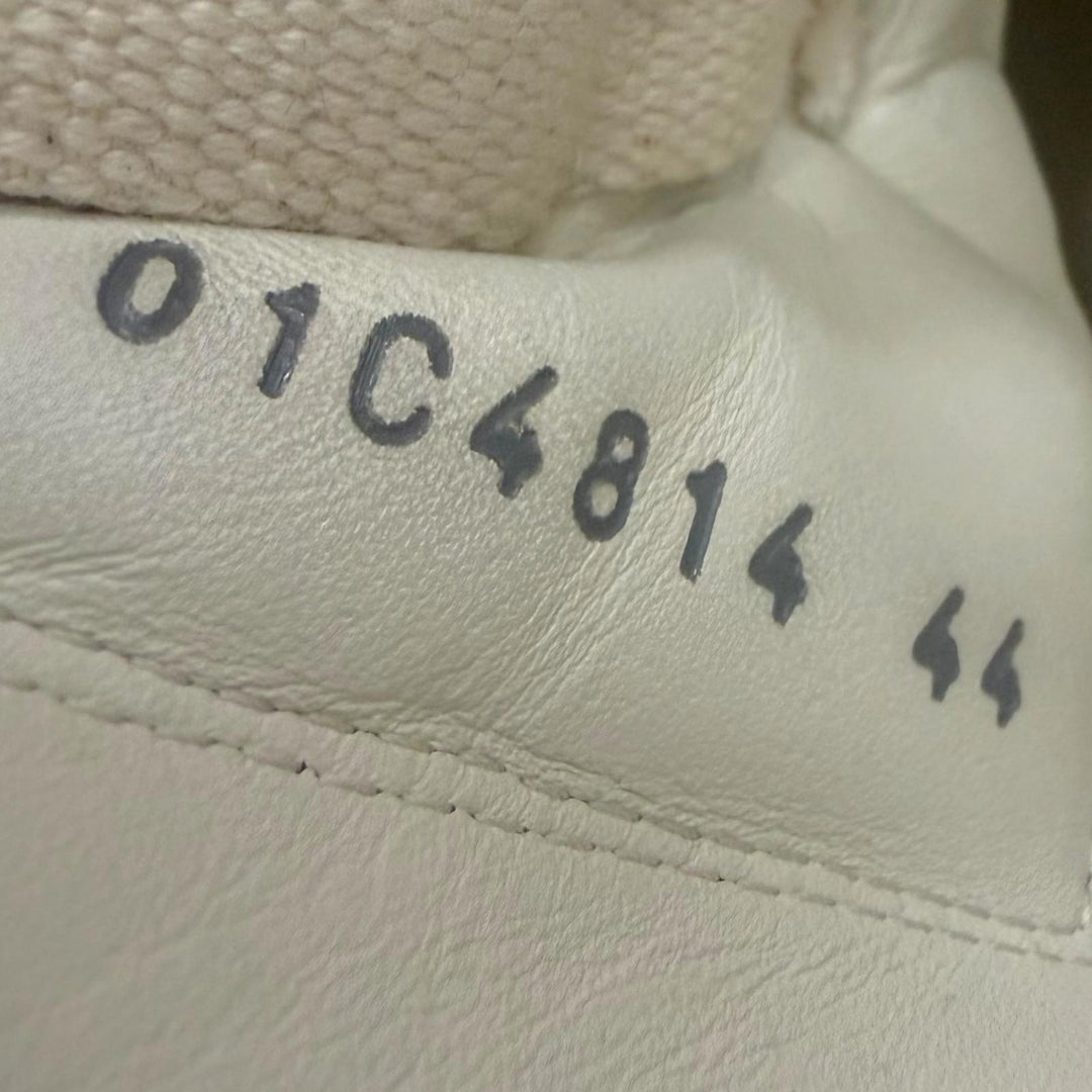 【ドンドン見直し】美品□Rick Owens リックオウエンス RR01C4814 GEO GETH RUNNER レザー ローカットスニーカー ホワイト 44 メンズ