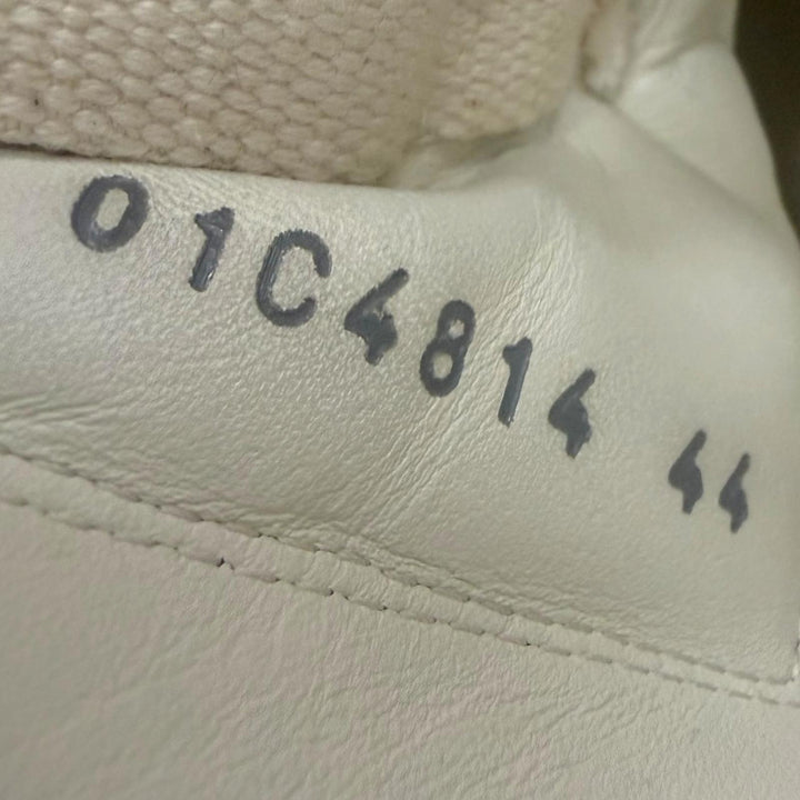 【ドンドン見直し】美品□Rick Owens リックオウエンス RR01C4814 GEO GETH RUNNER レザー ローカットスニーカー ホワイト 44 メンズ