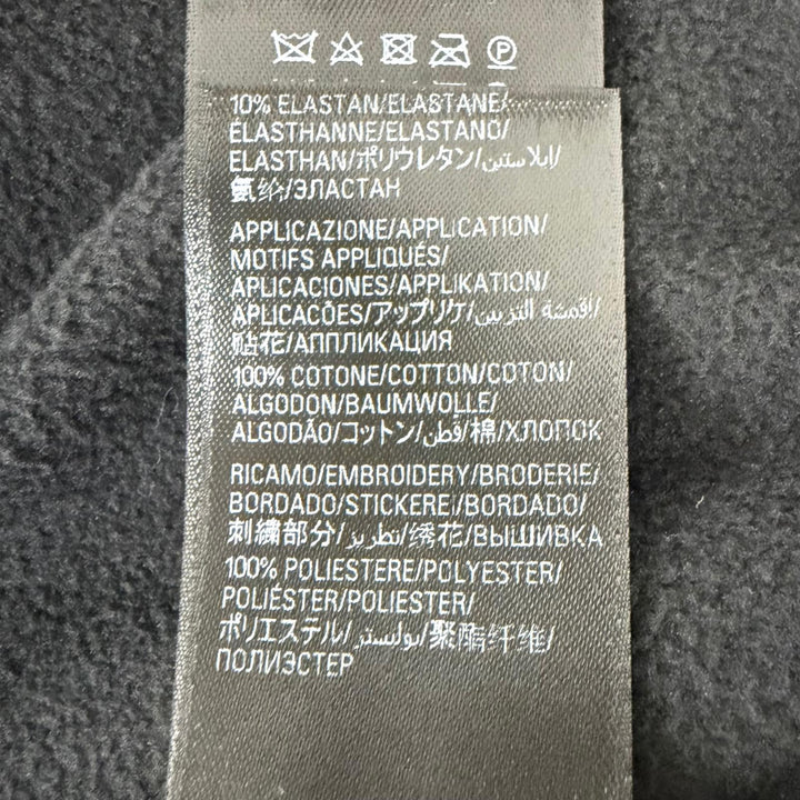 未使用品□BALENCIAGA バレンシアガ 24AW 768694 OUTERWEAR ZIP UP HOODIE バックエンブロイダリー フリースパーカー ブラック 2 正規品