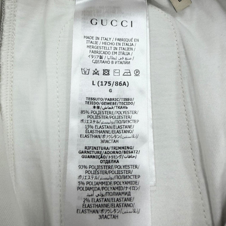極美品□GUCCI グッチ 676473 100周年記念 ジャンボGG モノグラム トラックパンツ ジョガーパンツ ベージュ L イタリア製 正規品 メンズ