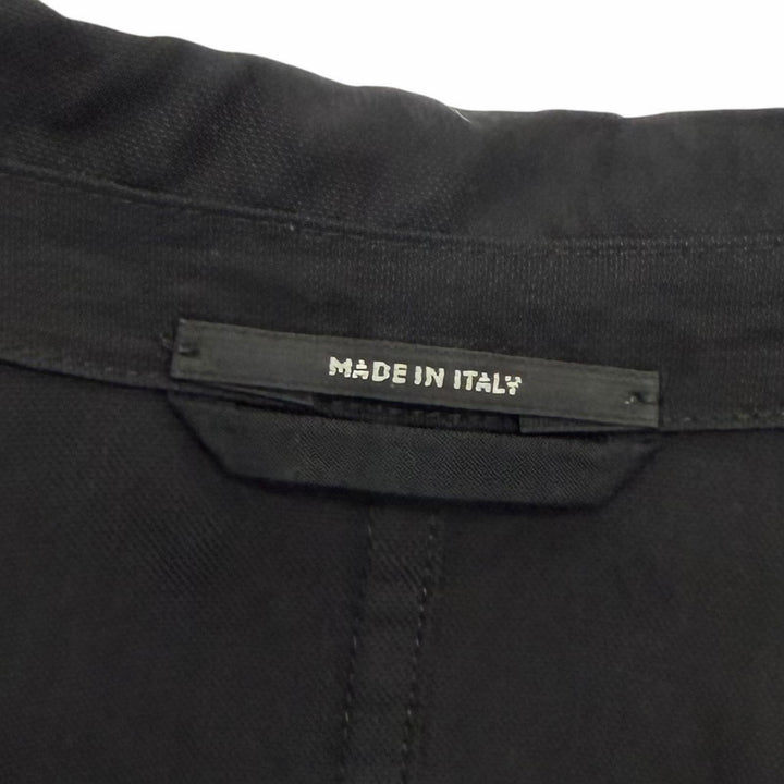 美品★HERMES エルメス 23SS シワ加工 無地 ダブルブレストジャケット アウター ブラック 46 イタリア製 正規品 メンズ