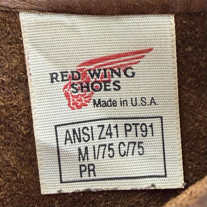 良品▼RED WING レッドウィング 1996年製 2276 レザー PT91プリントタグ スチールトゥ ペコスブーツ ブラウン 8.5 EE USA製 メンズ　