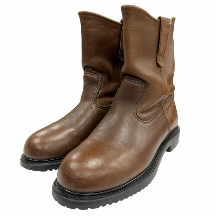 良品▼RED WING レッドウィング 1996年製 2276 レザー PT91プリントタグ スチールトゥ ペコスブーツ ブラウン 8.5 EE USA製 メンズ　