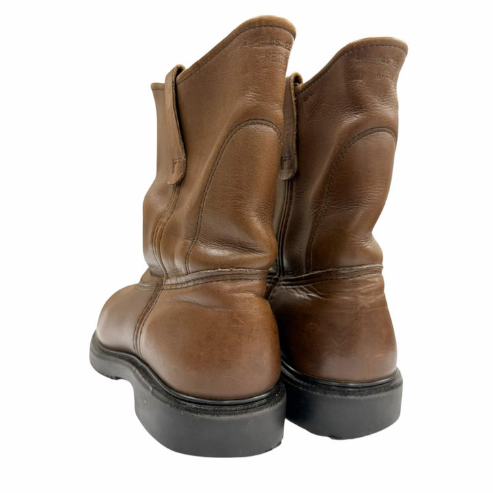 良品▼RED WING レッドウィング 1996年製 2276 レザー PT91プリントタグ スチールトゥ ペコスブーツ ブラウン 8.5 EE USA製 メンズ　