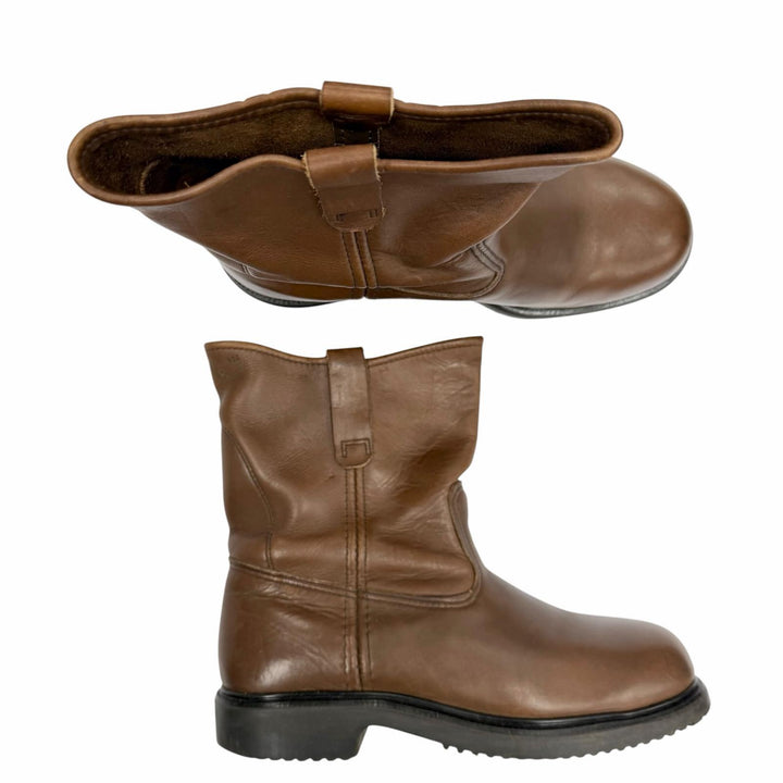 良品▼RED WING レッドウィング 1996年製 2276 レザー PT91プリントタグ スチールトゥ ペコスブーツ ブラウン 8.5 EE USA製 メンズ　