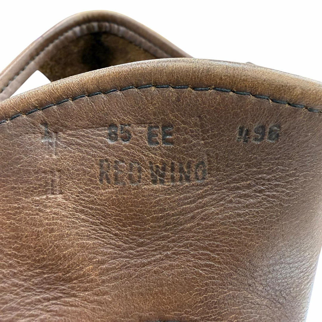 良品▼RED WING レッドウィング 1996年製 2276 レザー PT91プリントタグ スチールトゥ ペコスブーツ ブラウン 8.5 EE USA製 メンズ　
