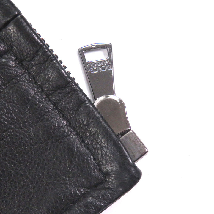 極美品□DOLCE&amp;GABBANA ドルチェ＆ガッバーナ ラムスキン 黒タグ レザージャケット シングルライダース ブラック 44 イタリア製 正規品