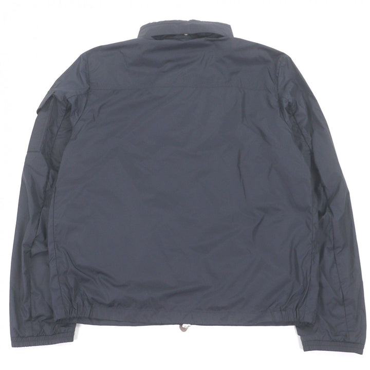 極美品□MONCLER モンクレール KERALLE GIUBBOTTO ロゴワッペン フード入り トリコロール ナイロンジャケット 紺 4 ルーマニア製 正規品