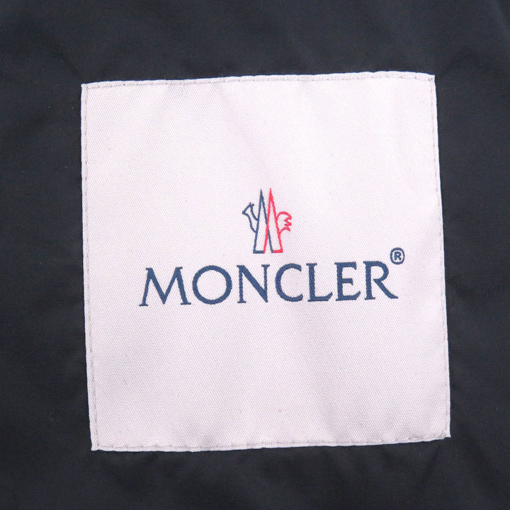 極美品□MONCLER モンクレール KERALLE GIUBBOTTO ロゴワッペン フード入り トリコロール ナイロンジャケット 紺 4 ルーマニア製 正規品