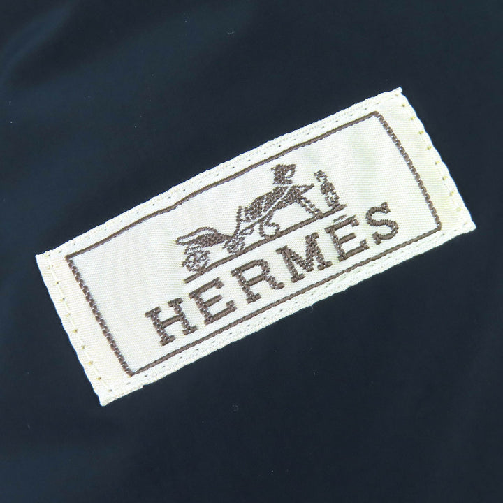 未使用品△HERMES エルメス 24AW 462780HI セリエボタン 中綿 ブルゾン ジャケット ネイビー 44 ハンガー・ガーメント付き 正規品 メンズ