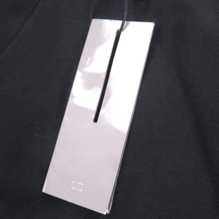未使用品□DIOR ディオール オム 013C120A4441 ウール モヘア センタープレス スラックス トラウザーズ 黒 46 イタリア製 正規品 メンズ