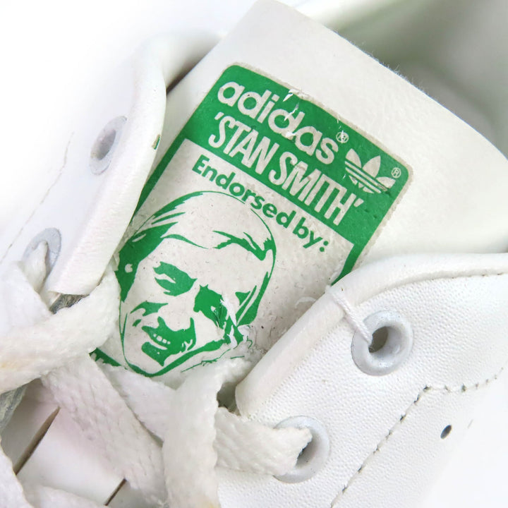 極美品△adidas アディダス ヴィンテージ AF1028 スタンスミス 80s ローカットスニーカー デッドストック ホワイト グリーン 7.5 USA製