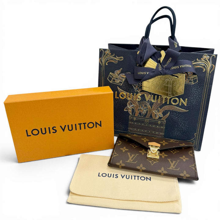 未使用品△LOUIS VUITTON ルイヴィトン LBC001 リップ アイ ブラシセット モノグラムポーチ ミラー付き 定価171600円 箱・保存袋付き