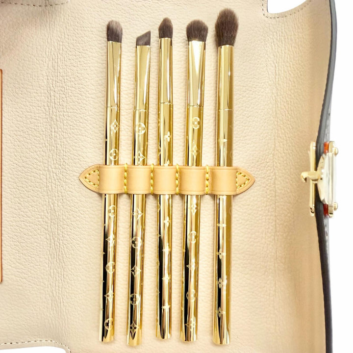 未使用品△LOUIS VUITTON ルイヴィトン LBC001 リップ アイ ブラシセット モノグラムポーチ ミラー付き 定価171600円 箱・保存袋付き