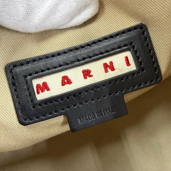 美品☆MARNI マルニ BMMP0013Q1P3425 レザー使い GLOSSY GRIP ALMA ハンドバッグ マルチカラー イタリア製 レディース 保存袋付き