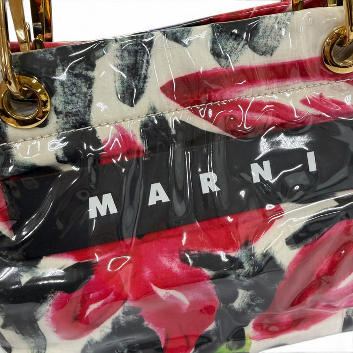 美品☆MARNI マルニ BMMP0013Q1P3425 レザー使い GLOSSY GRIP ALMA ハンドバッグ マルチカラー イタリア製 レディース 保存袋付き