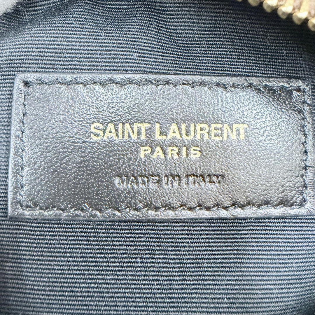未使用品☆SAINT LAURENT PARIS サンローランパリ 699703 サド ムートン レザー使い YSL チェーンショルダー チューブバッグ ベージュ